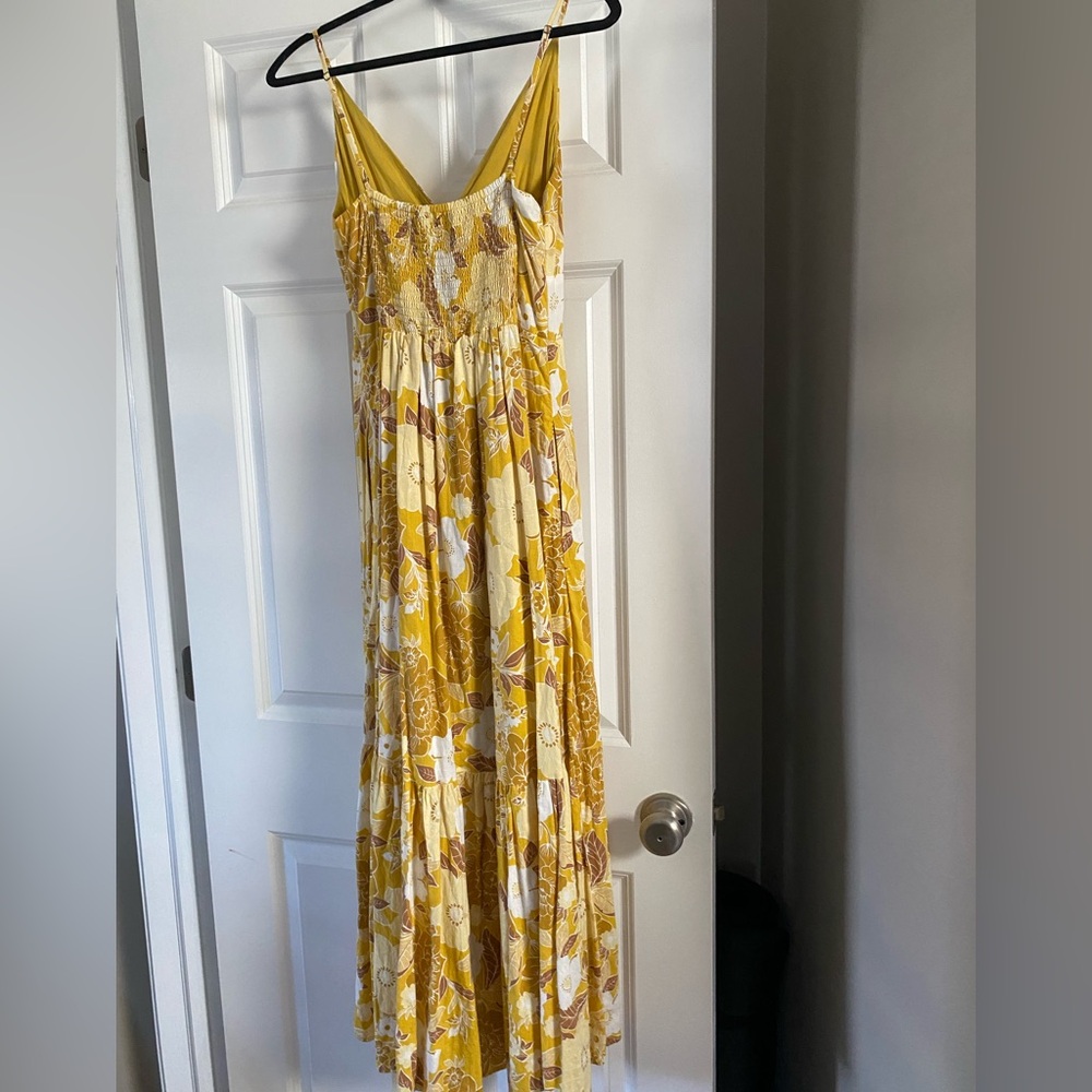 Abercrombie & Fitch yellow floral maxi dress - Picture 4 of 5